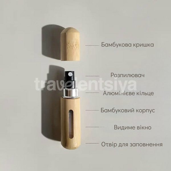 Флакон для духів бамбук 5 мл DA-DA-001 фото